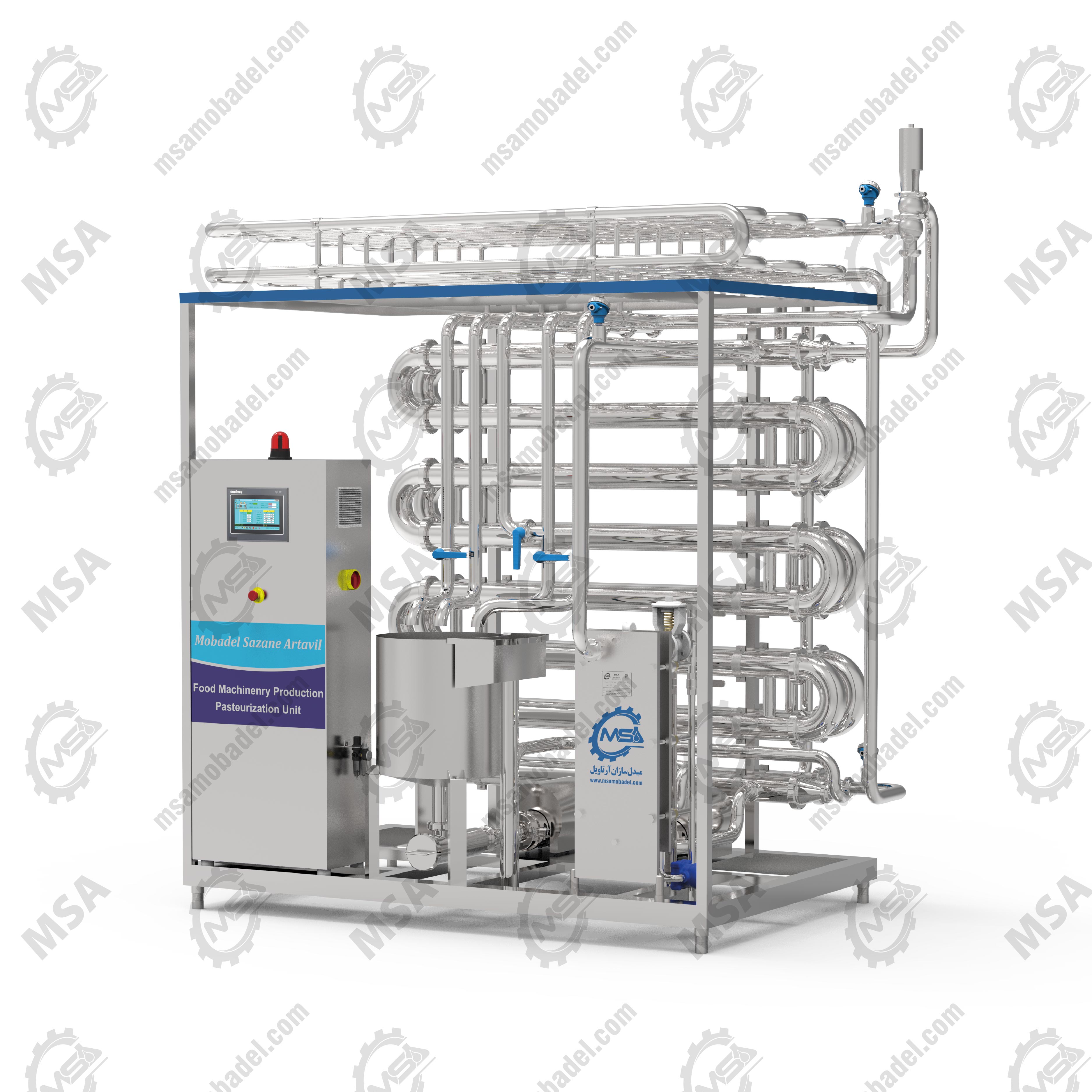 پکیج یونیت پاستوریزاتور لوله ای